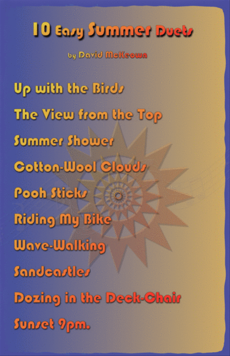10 Easy Summer Duets for Tenor and Baritone Saxophone Woodwind Duet scores gallery preview page 2