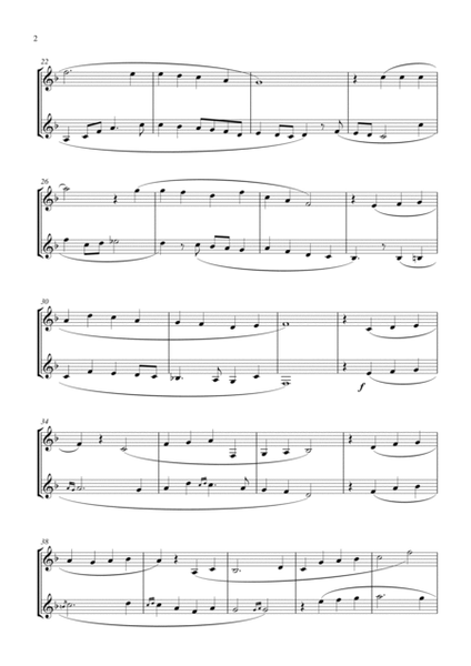 Danny Boy (Londonderry Air) (for clarinet (Bb) duet, suitable for grades 2-5) image number null