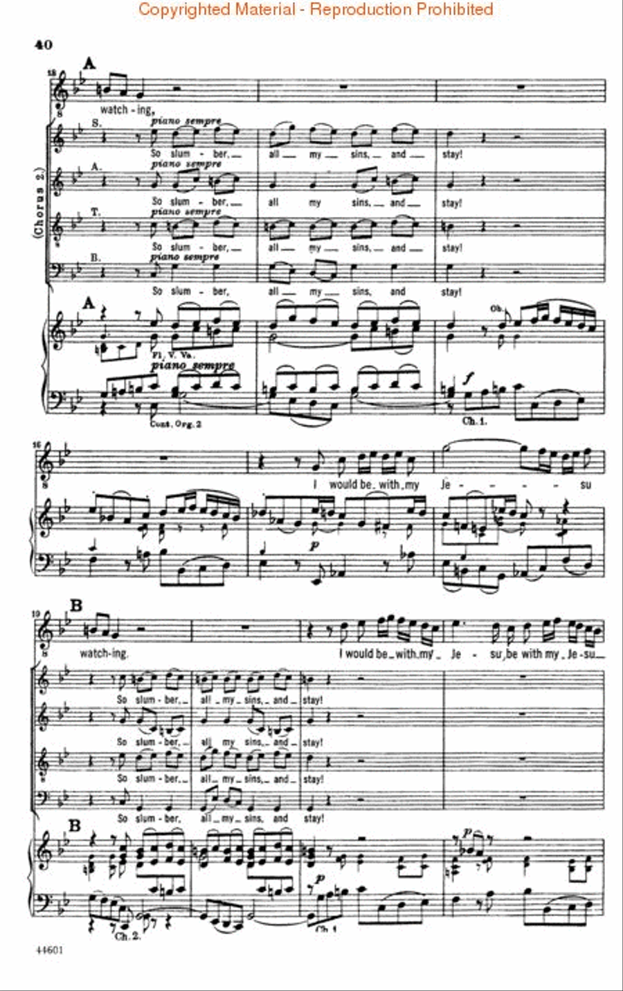 St. Matthew Passion 4-Part scores gallery preview page 3