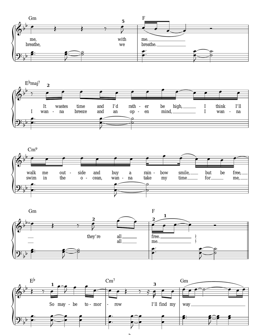 Maybe Tomorrow Voice scores gallery preview page 2