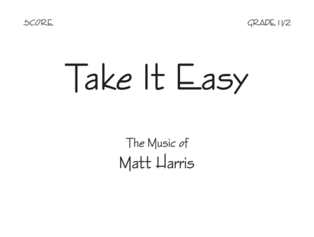 Take It Easy - Score