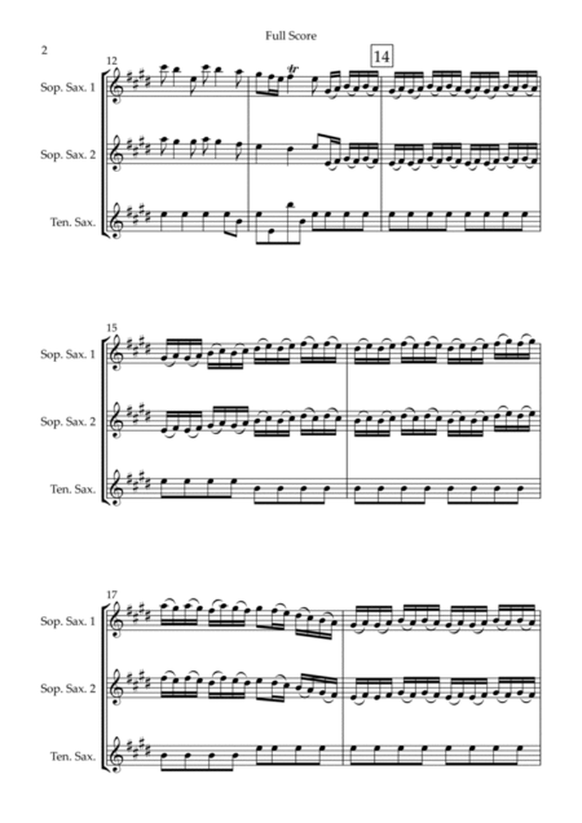 Spring (from Four Seasons of Antonio Vivaldi) for Saxophone Trio image number null