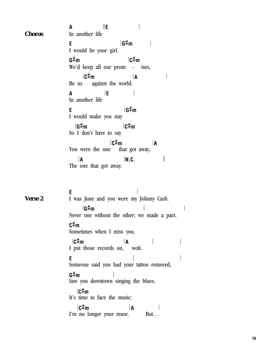 The One That Got Away The One That Got Away Acoustic Guitar scores gallery preview page 2