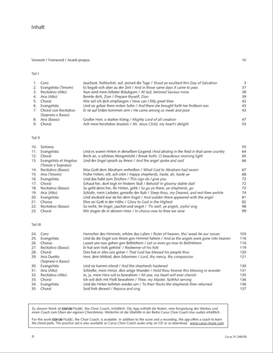 Christmas Oratorio Christmas Oratorio SSATB scores gallery preview page 3