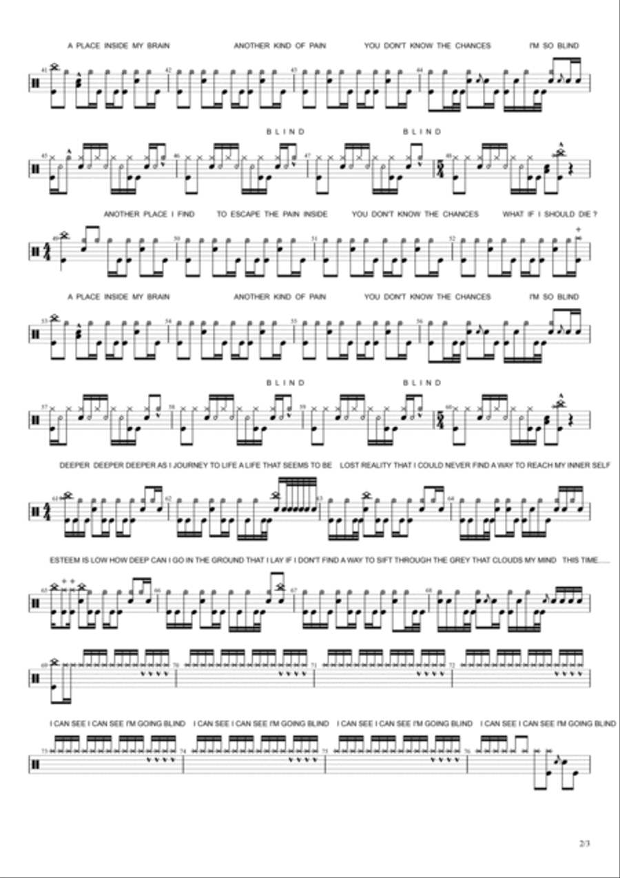 Blind Drum Set scores gallery preview page 2