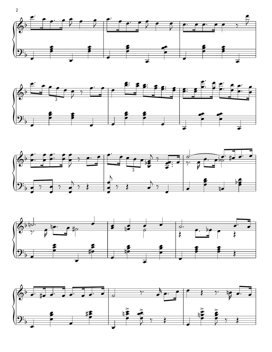 If I Only Had A Brain Piano Solo scores gallery preview page 2