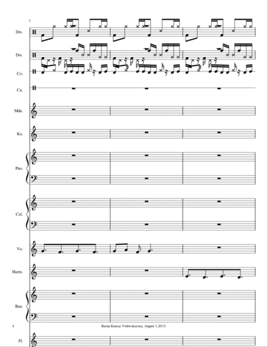 Barun3WaltzFilmDanceMusic Small Ensemble scores gallery preview page 4