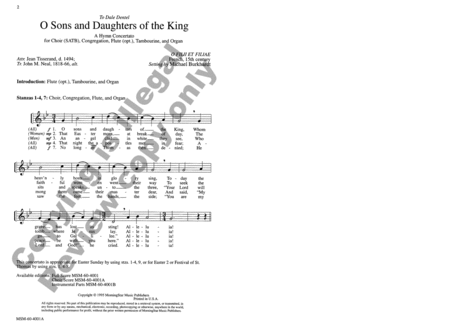 O Sons and Daughters of the King (Choral Score)