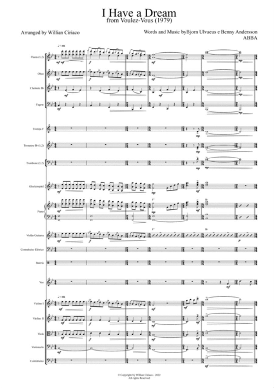 I Have A Dream Full Orchestra scores gallery preview page 2