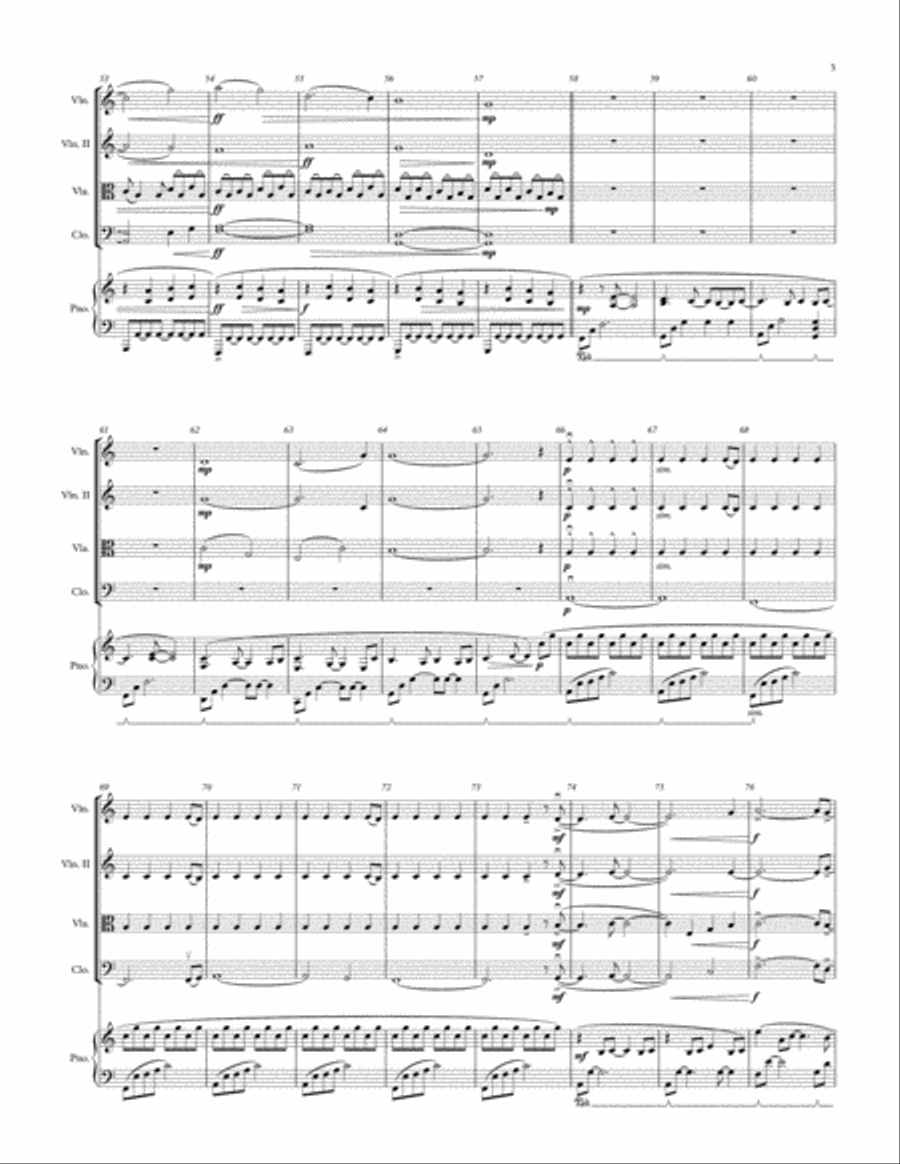 Last Days of Autumn Last Days of Autumn Piano Quintet scores gallery preview page 3