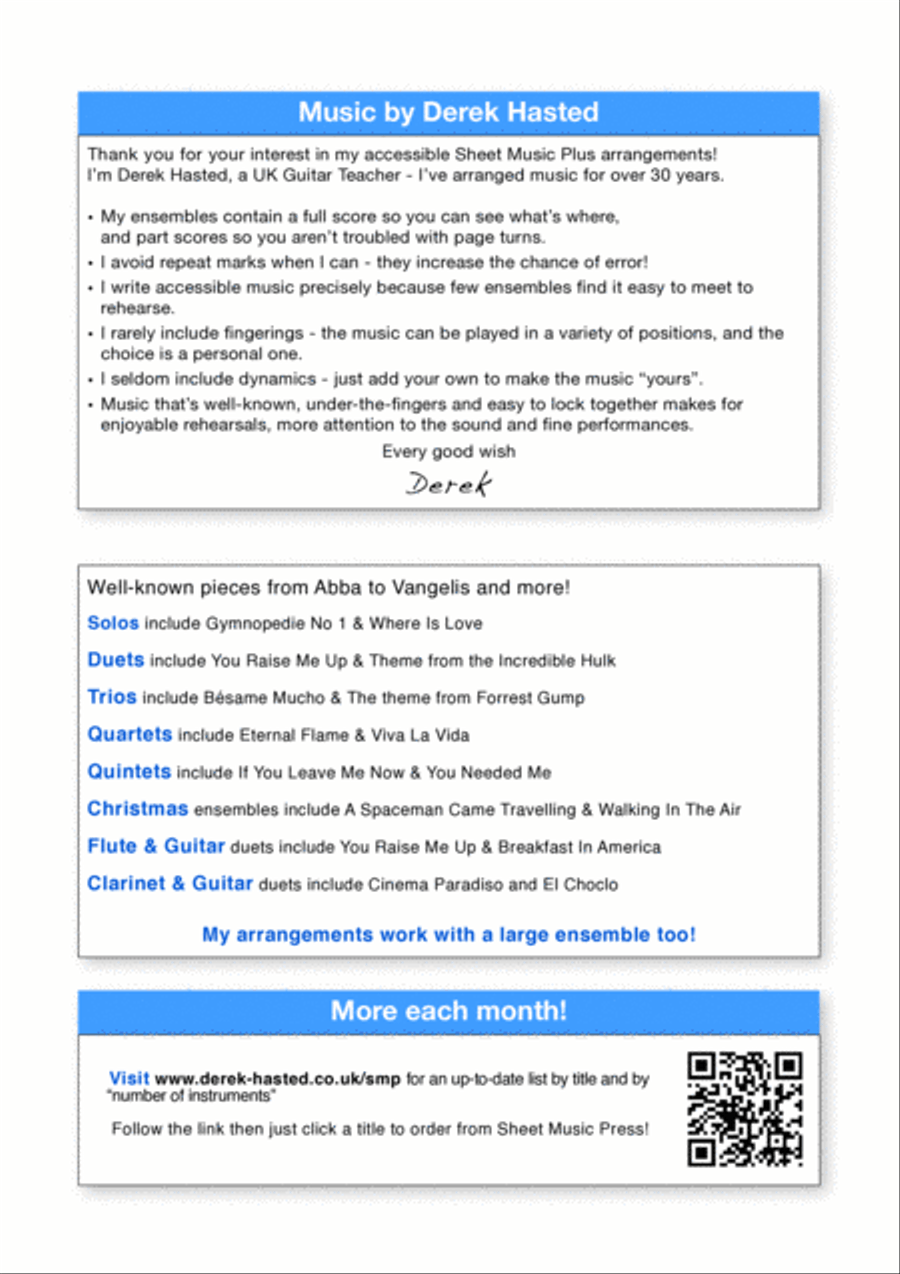 Love Is All Around Guitar Ensemble scores gallery preview page 2