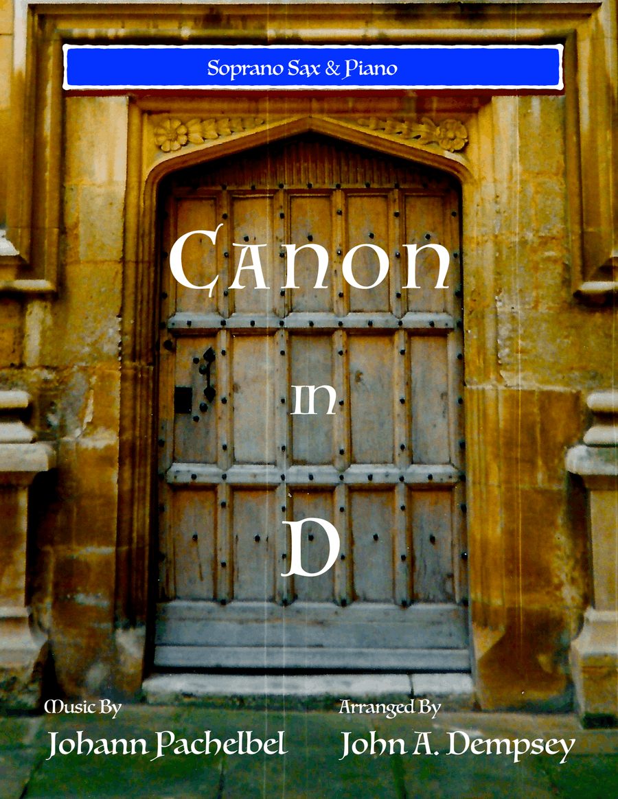 Canon in D (Soprano Sax and Piano) Soprano Saxophone scores gallery preview page 1