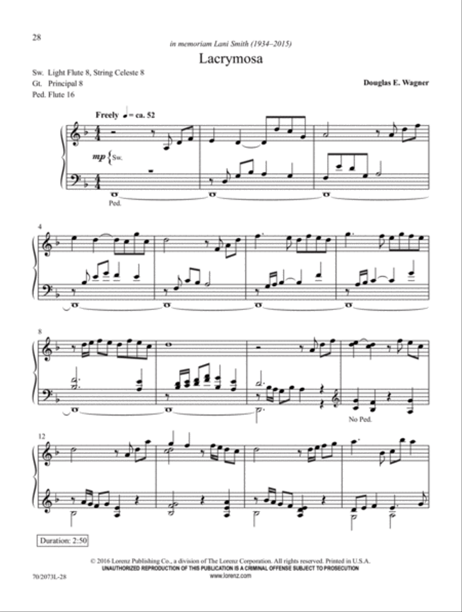 Joys Are Flowing Joys Are Flowing Organ Solo scores gallery preview page 12
