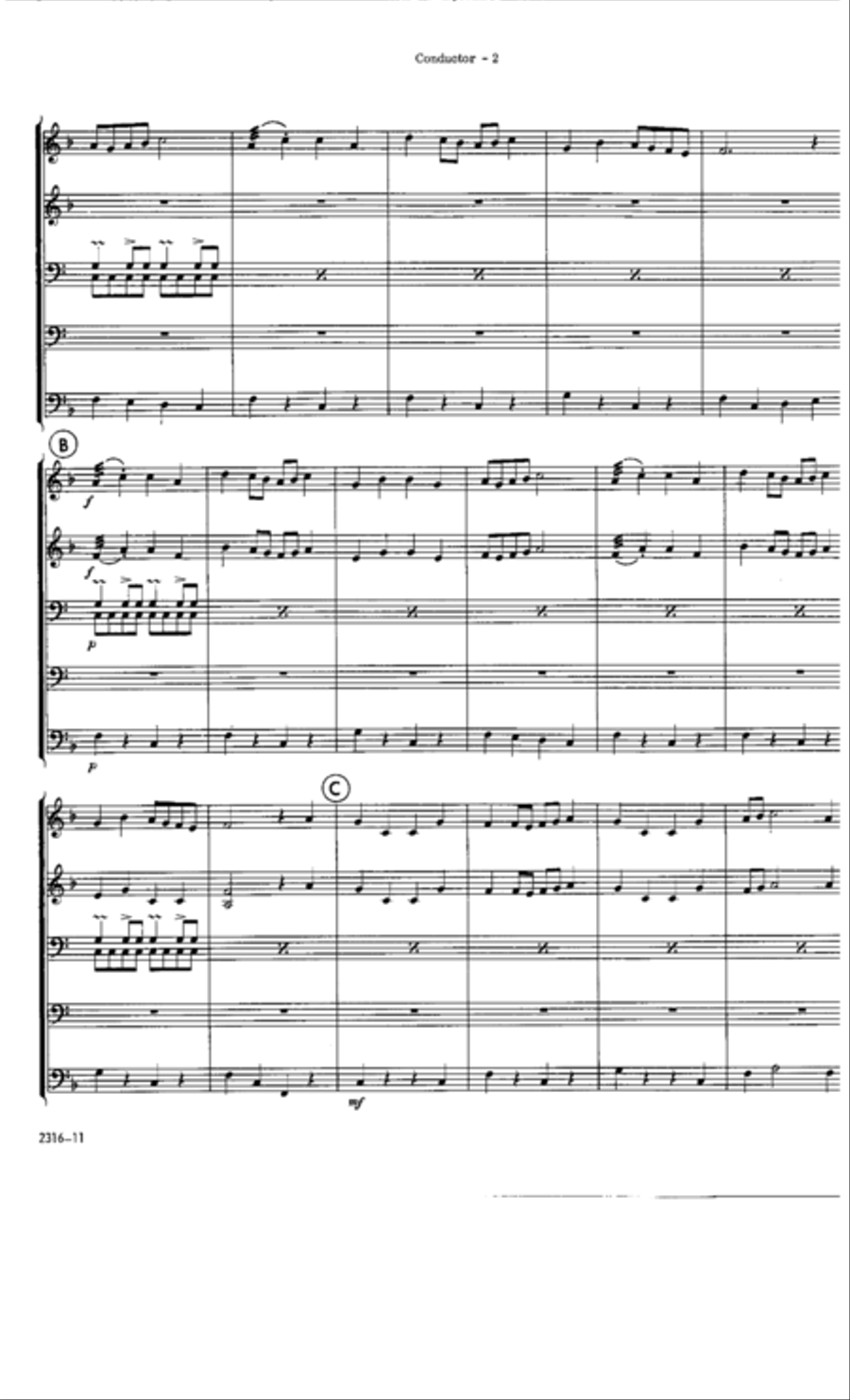 Marcha-Cumbia Percussion Ensemble scores gallery preview page 3