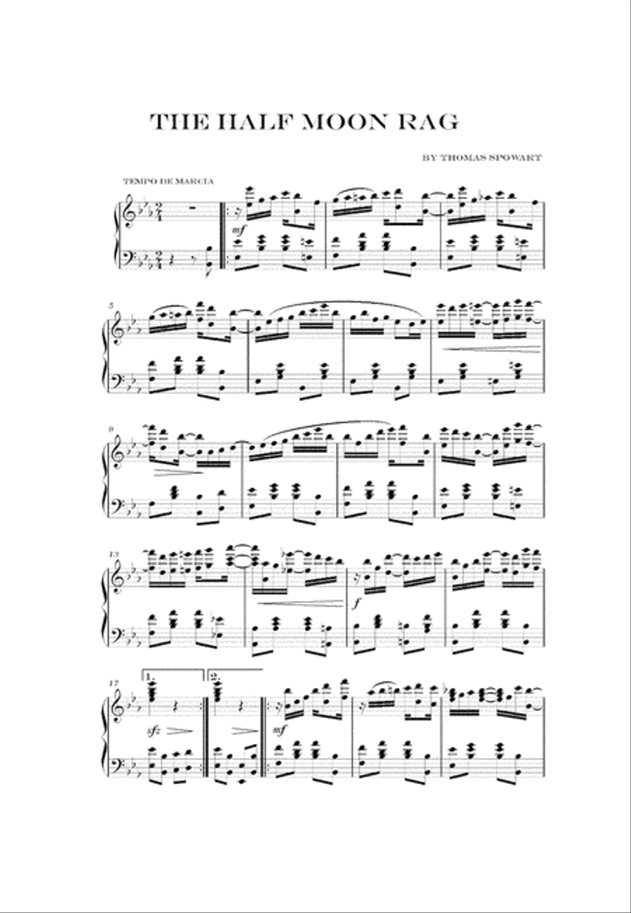 Half Moon Rag Half Moon Rag Easy Piano scores gallery preview page 2