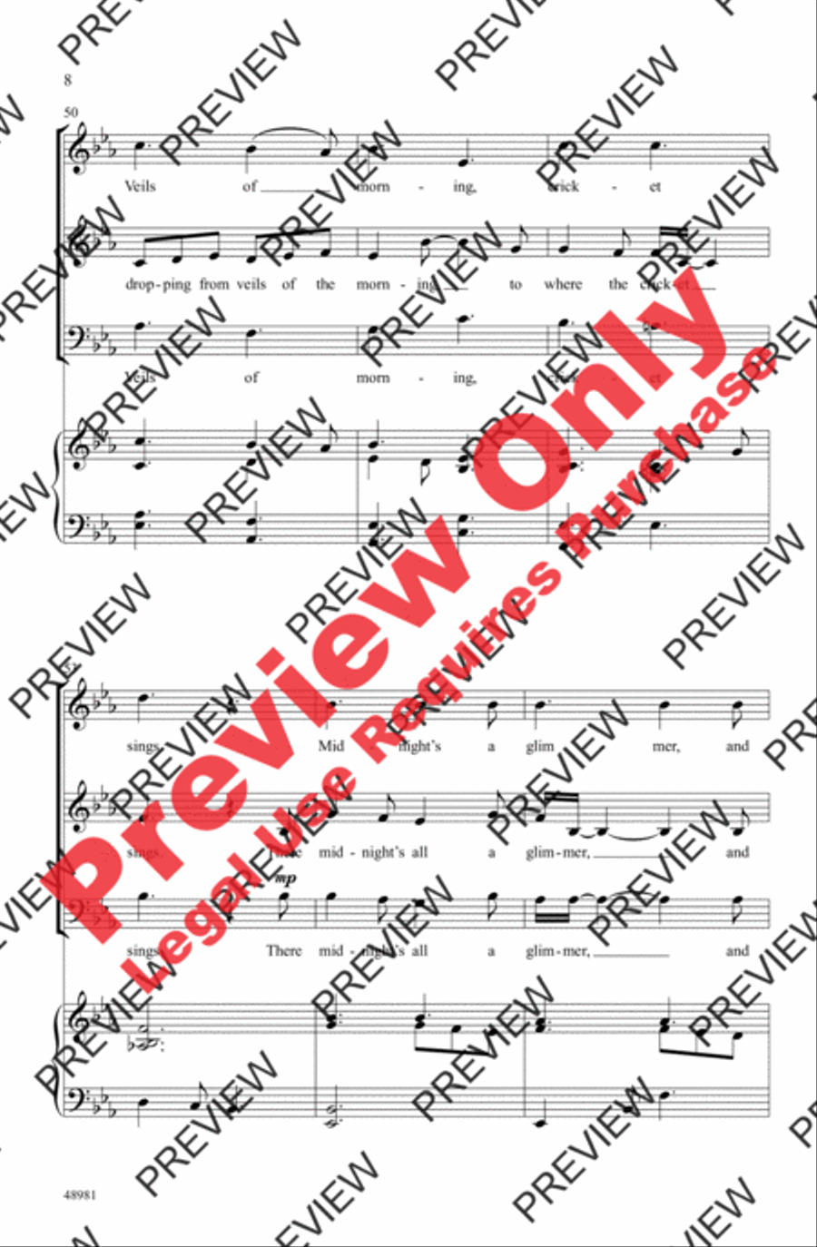 The Lake Isle of Innisfree 3-Part scores gallery preview page 8