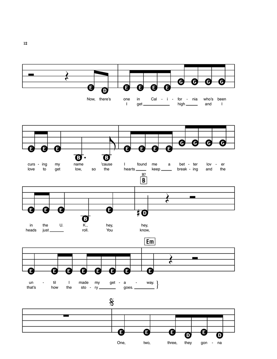 Ex's & Oh's Electronic Keyboard scores gallery preview page 2
