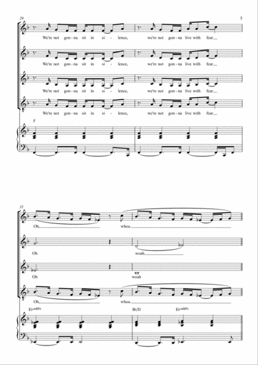 You're The Voice 4-Part scores gallery preview page 5