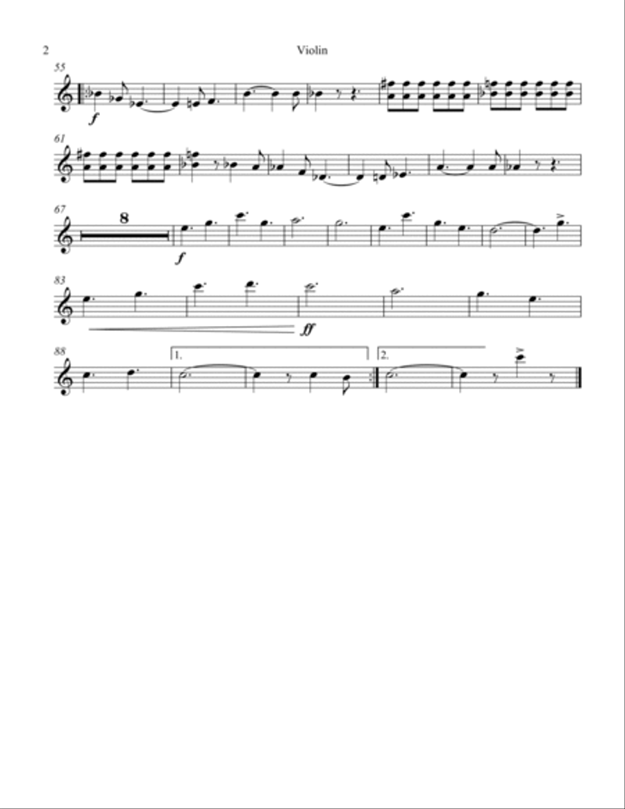 Antoinette (Easy) Violin Solo scores gallery preview page 2