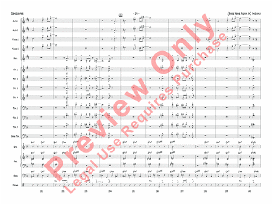 (Back Home Again In) Indiana Jazz Ensemble scores gallery preview page 17