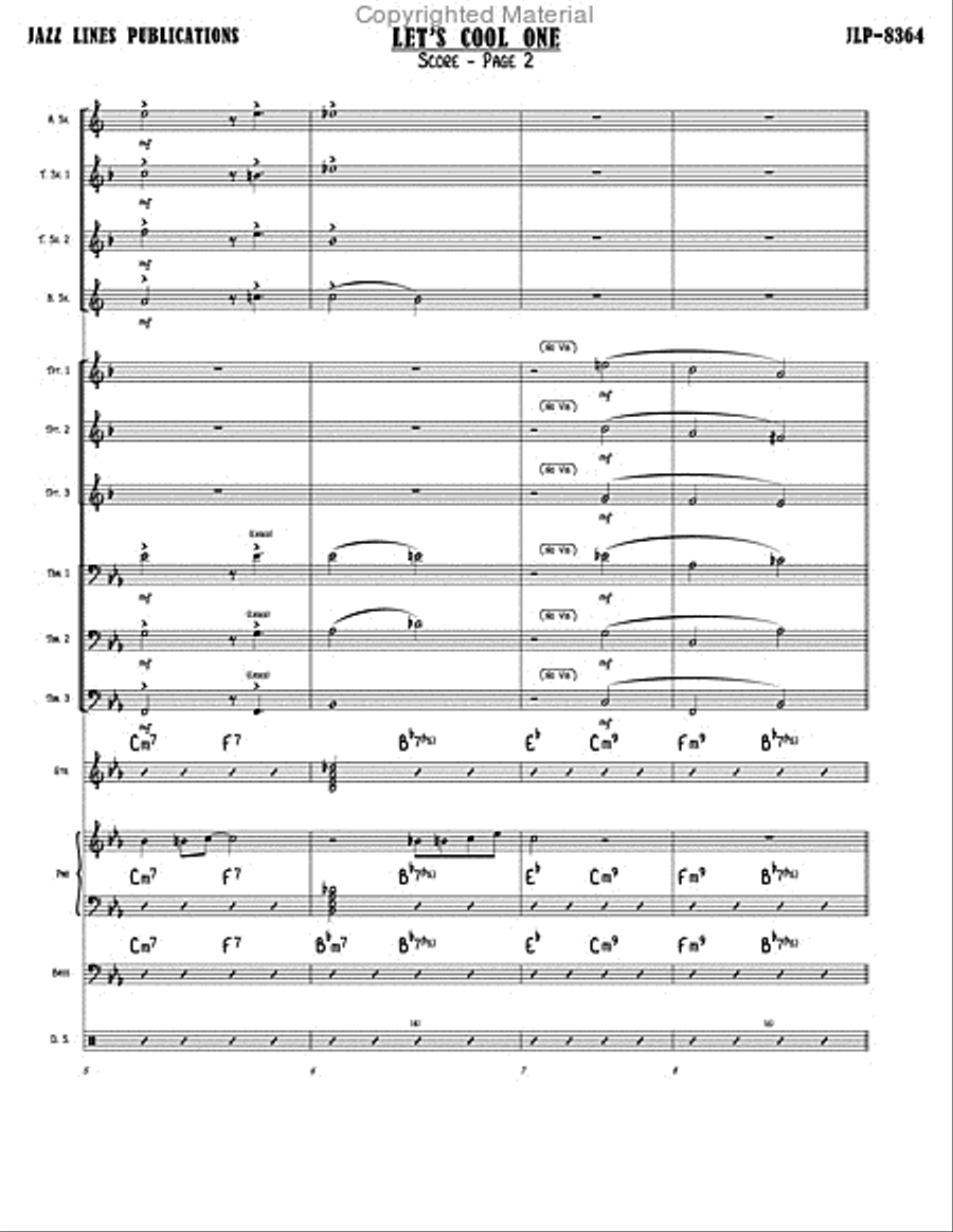 Let's Cool One Big Band scores gallery preview page 5