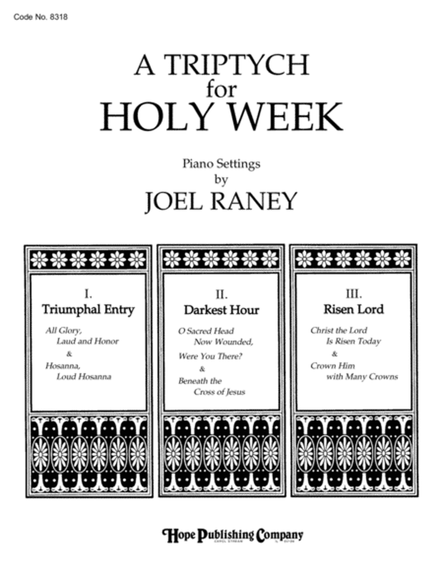 A Triptych for Holy Week