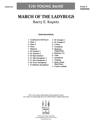 March of the Ladybugs: Score