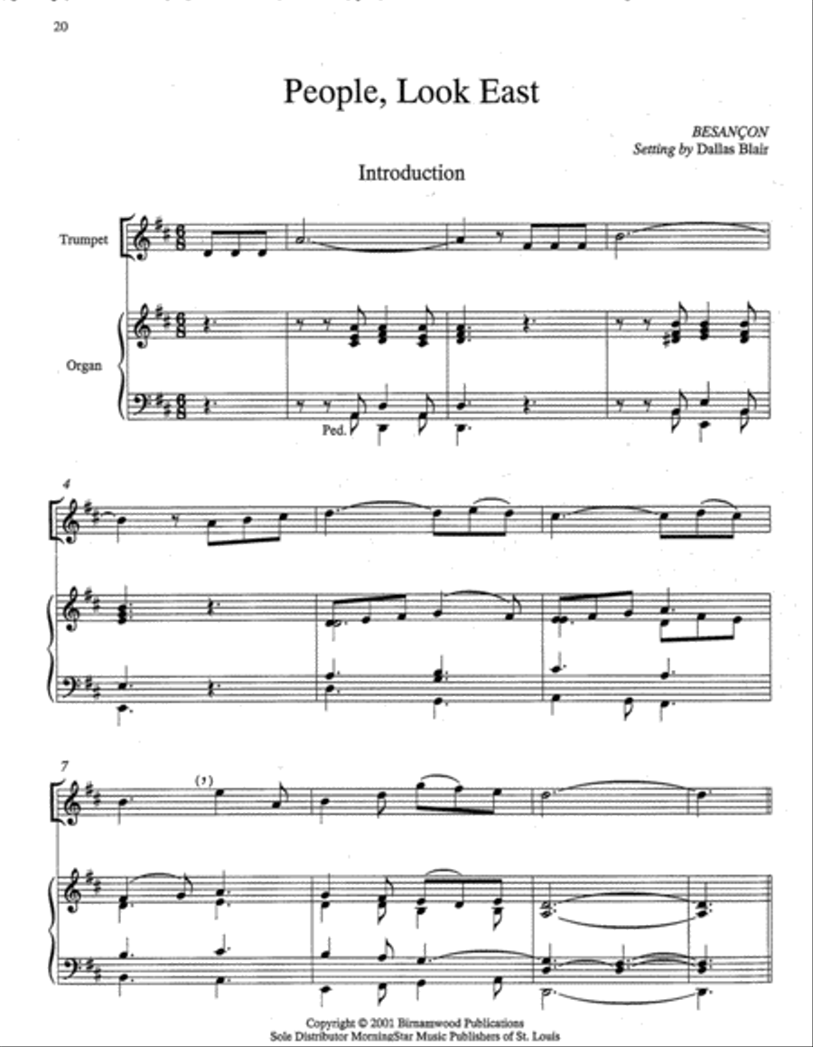 Hymn Introductions and Descants for Trumpet and Organ, Set 3 Trumpet scores gallery preview page 11
