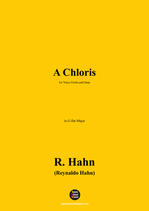 R. Hahn-A Chloris,in G flat Major