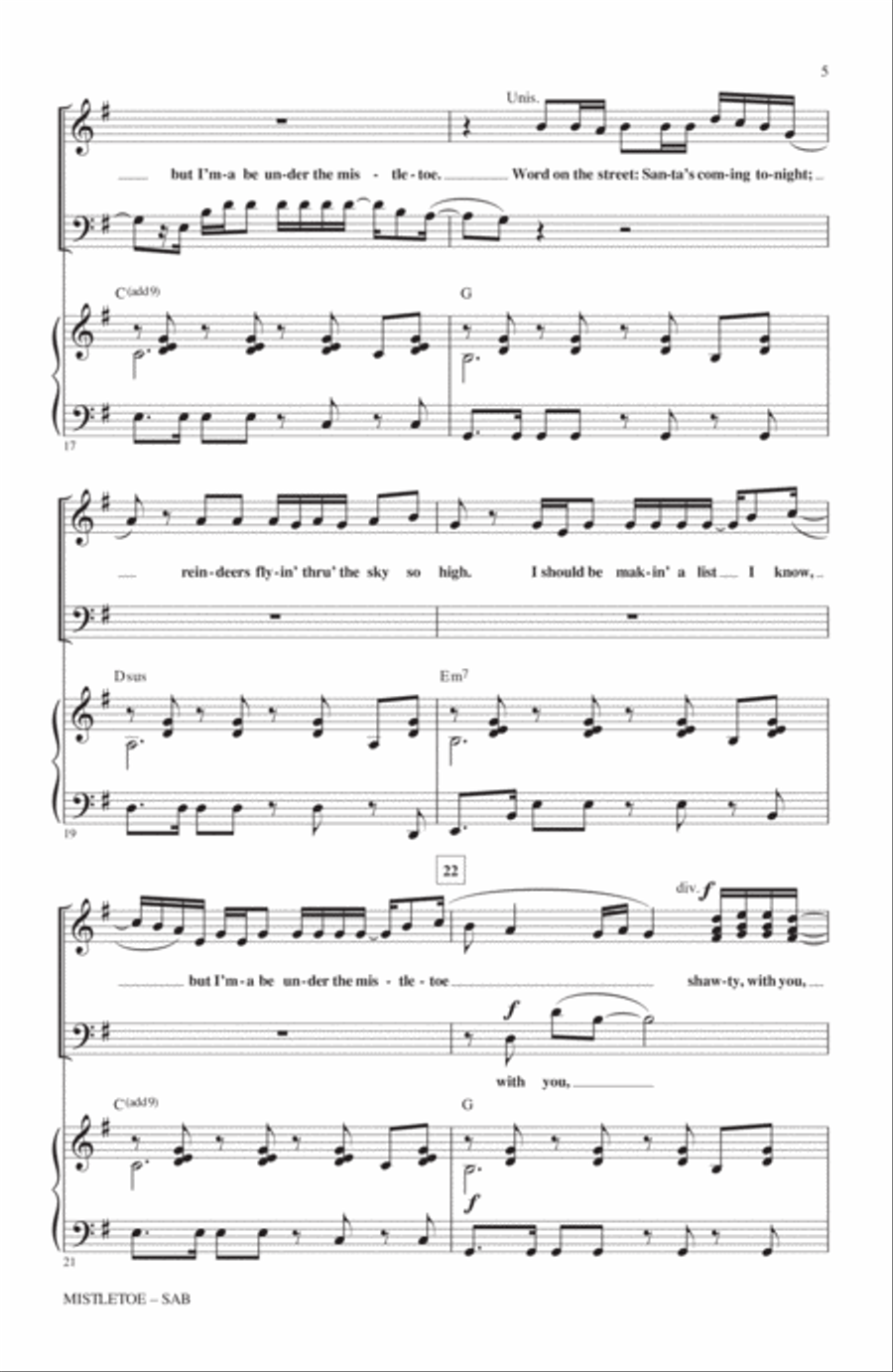Mistletoe Mistletoe 3-Part scores gallery preview page 4