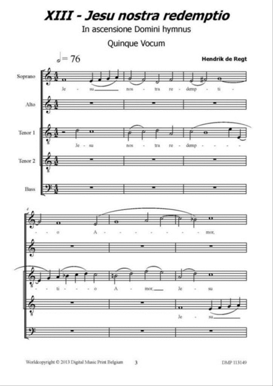 Jesu Nostra Redemptio A Cappella scores gallery preview page 2