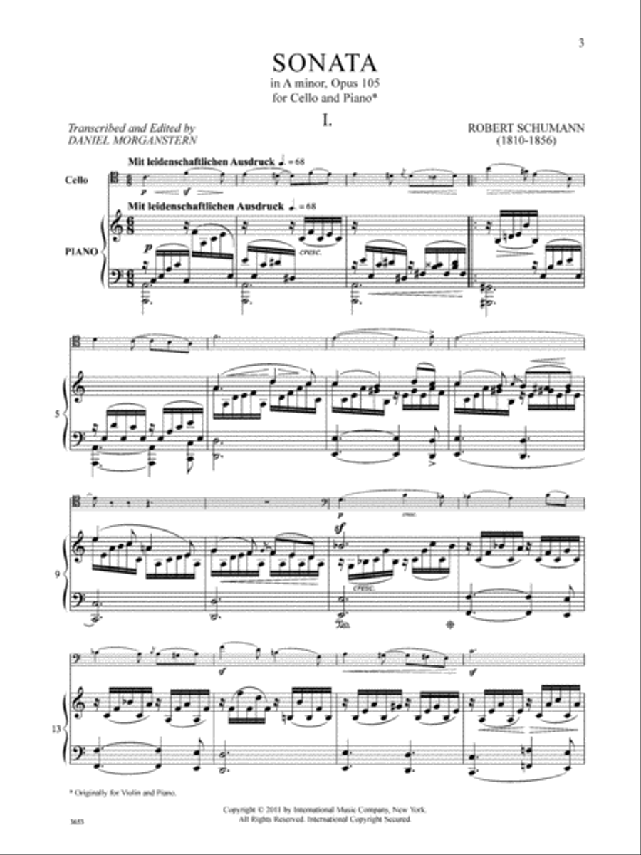 Sonata In A Minor, Opus 105