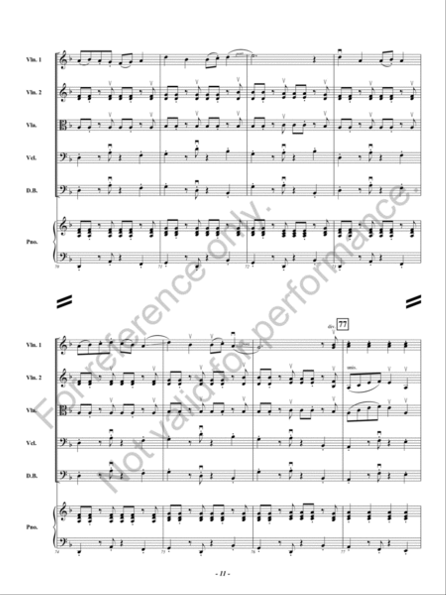 Strange Twists and Devious Turns String Orchestra scores gallery preview page 12