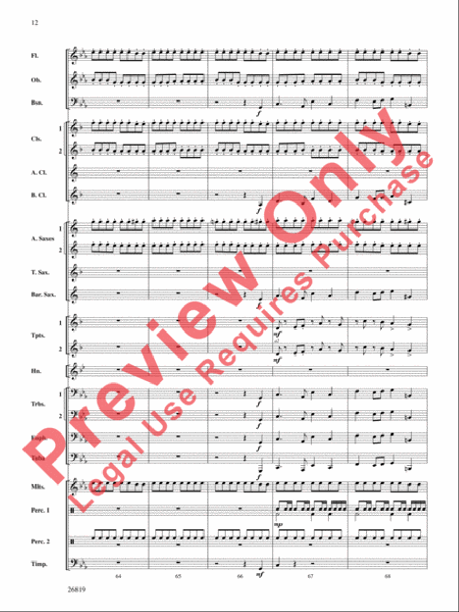 Algorhythms Concert Band scores gallery preview page 13