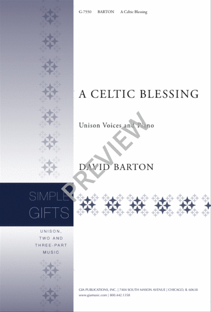 A Celtic Blessing 2-Part scores gallery preview page 1
