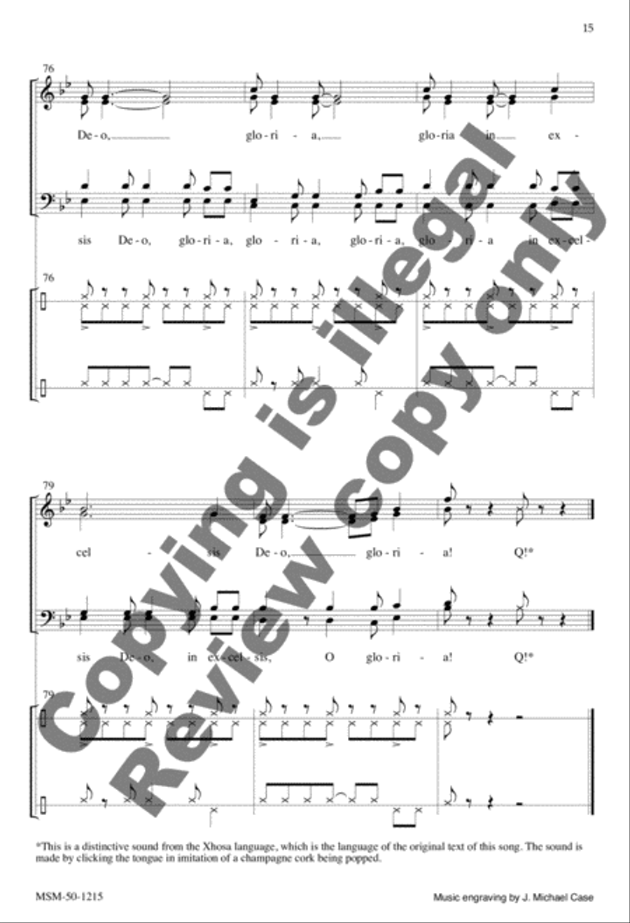 South African Gloria South African Gloria 4-Part scores gallery preview page 15