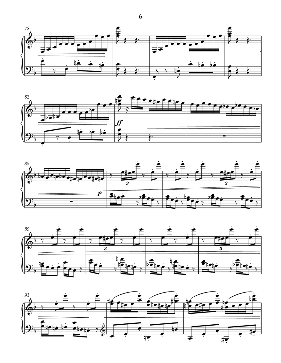 Etude-caprice #2 for piano Piano Method scores gallery preview page 6