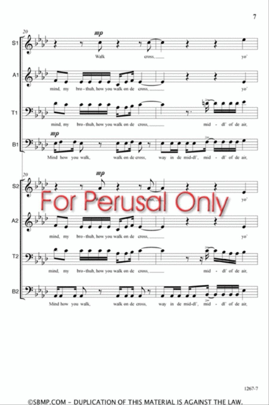 Ezekiel - SATB Double Choir Octavo 4-Part scores gallery preview page 7