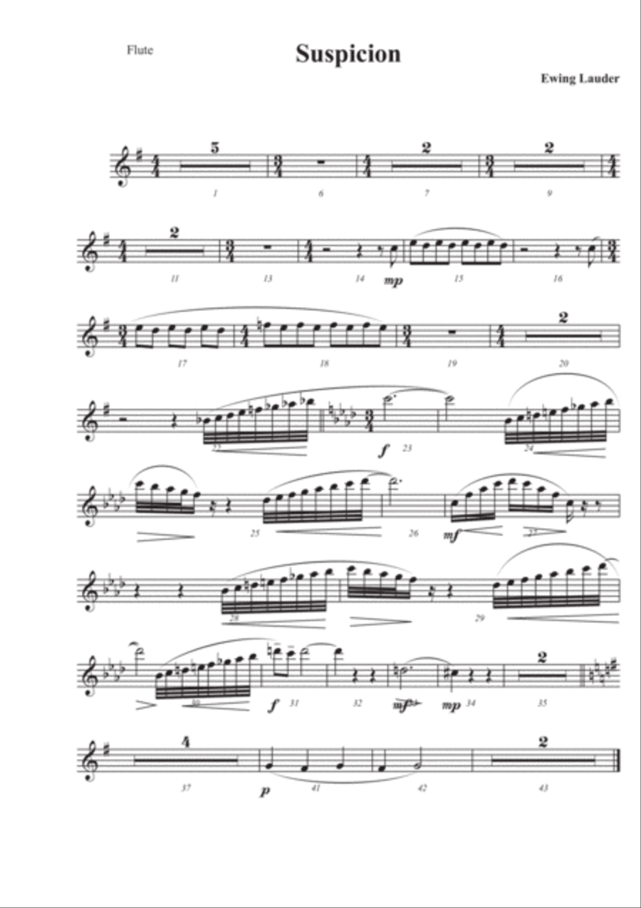 Suspicion Chamber Orchestra scores gallery preview page 5