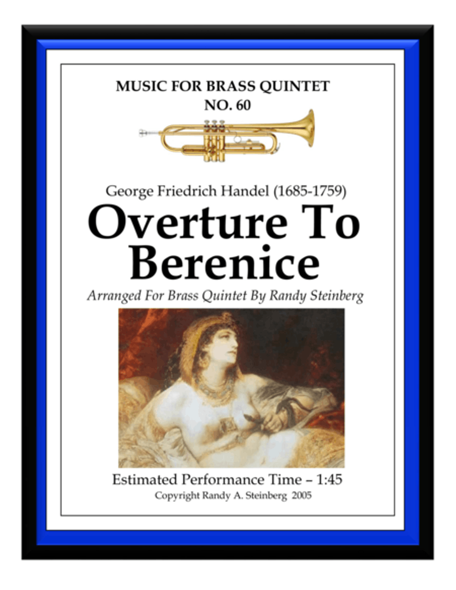 Overture To Berenice Brass Ensemble scores gallery preview page 1