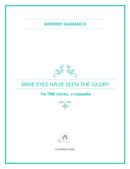 Mine Eyes Have Seen the Glory (TTBB voices, a cappella) image number null