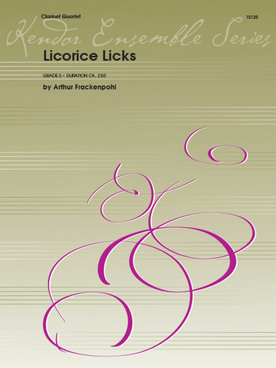 Arthur Frackenpohl: Licorice Licks