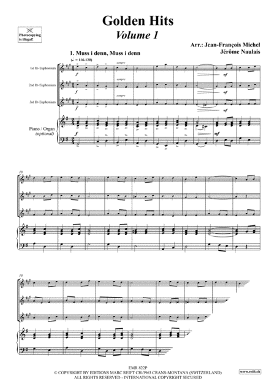 Golden Hits Euphonium Trio scores gallery preview page 3