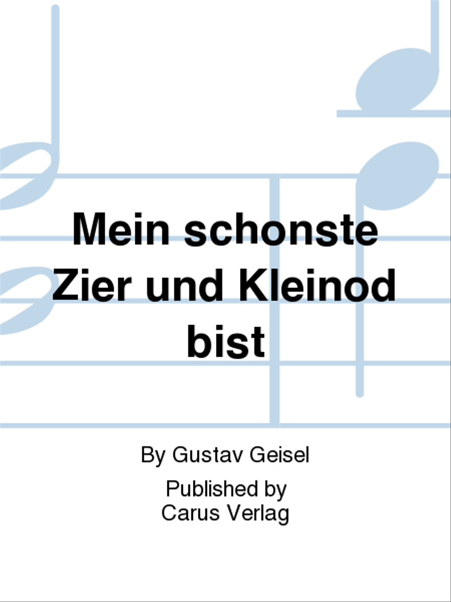 Mein schonste Zier und Kleinod bist 3-Part scores gallery preview page 1