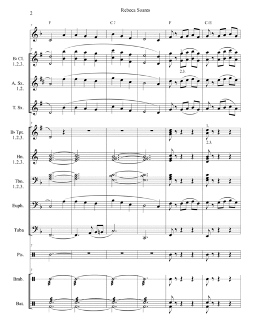Rebeca Soares Rebeca Soares Concert Band scores gallery preview page 6