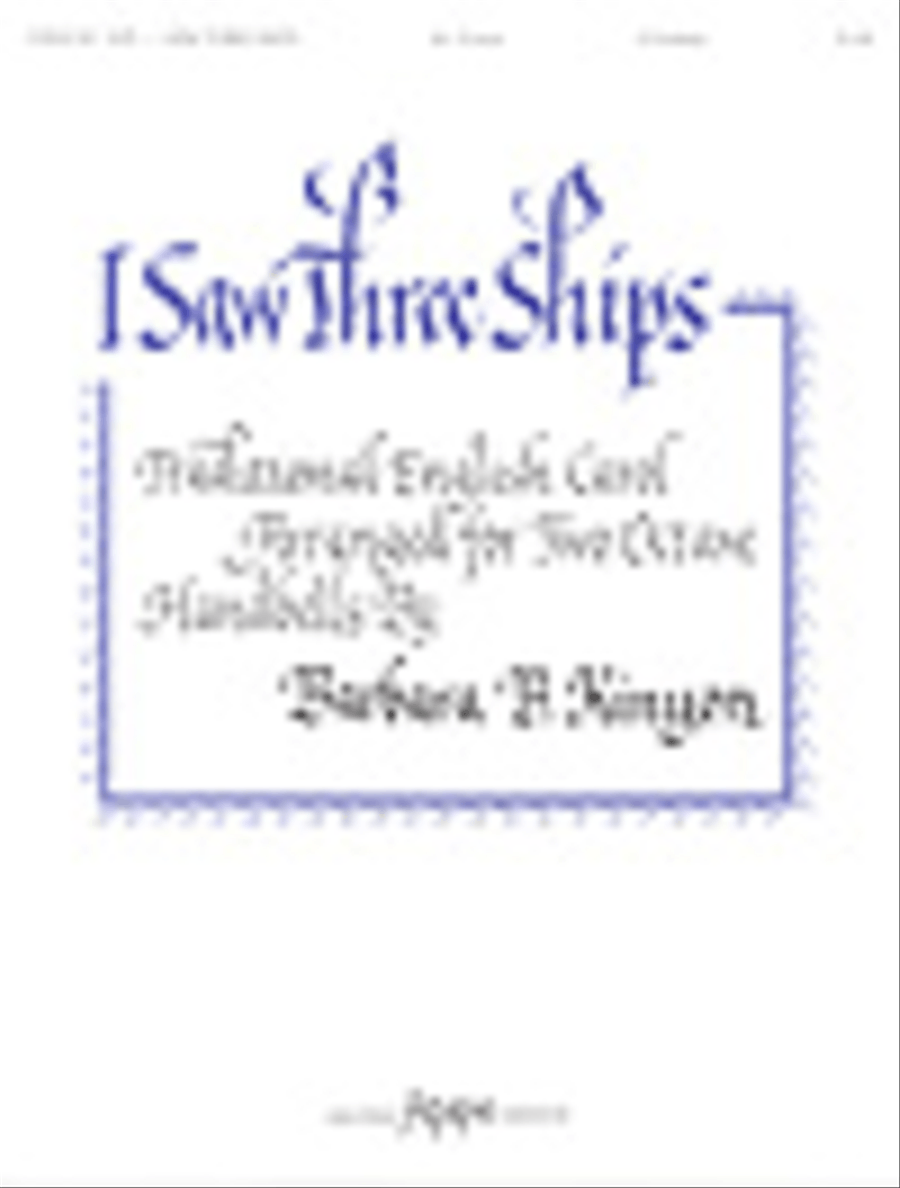 I Saw Three Ships 2-Octaves scores gallery preview page 1