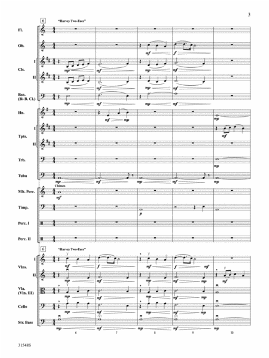 The Dark Knight, Selections from Full Orchestra scores gallery preview page 3