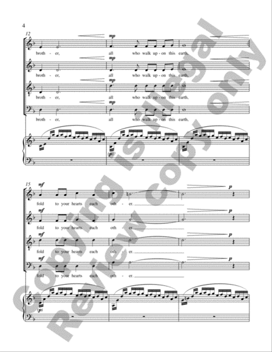 The Tree of Peace The Tree of Peace 4-Part scores gallery preview page 22