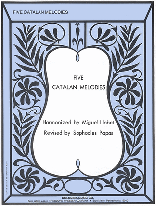 Book cover for Five Catalan Melodies