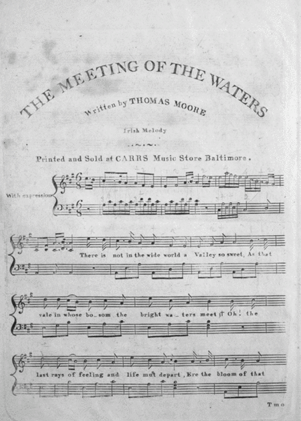 The Meeting of the Waters. Irish Melody